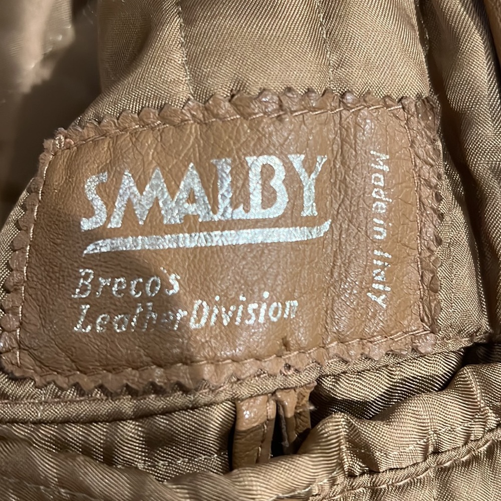 🔹 Vintage Smalby Breco Leather Coat - Picture 4 of 8